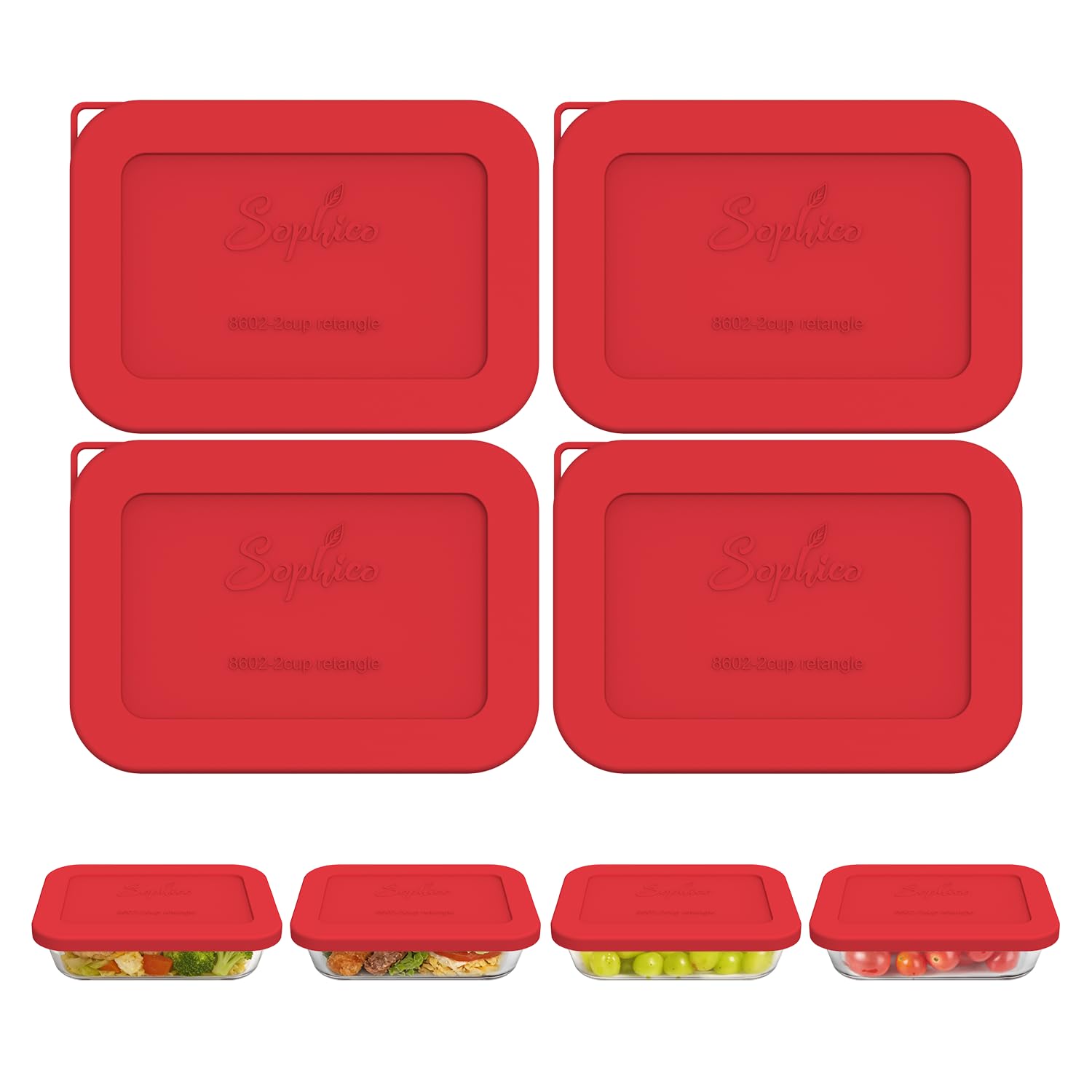 Amazon.com: Sophico Silicone Storage Lids Cover Replacement for